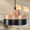 Buy Eigil Scandinavian pendant lamp - Wood and metal White 59309 - prices